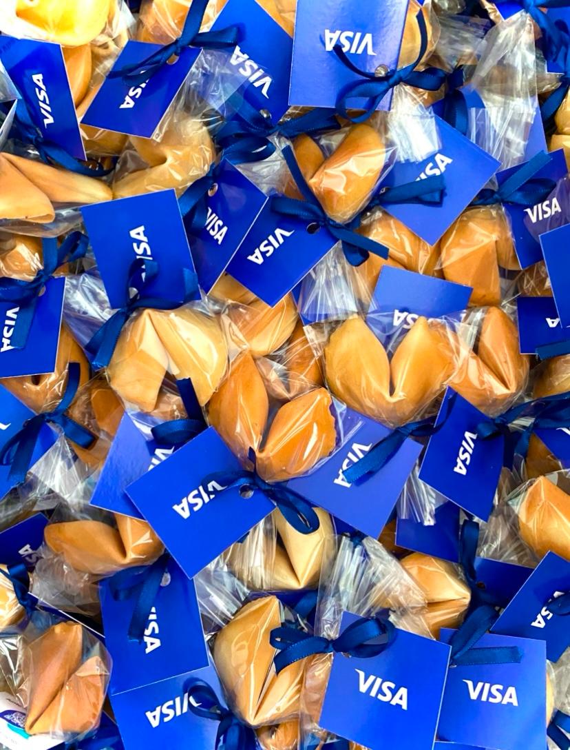 Biscoitos da sorte personalizados para Visa