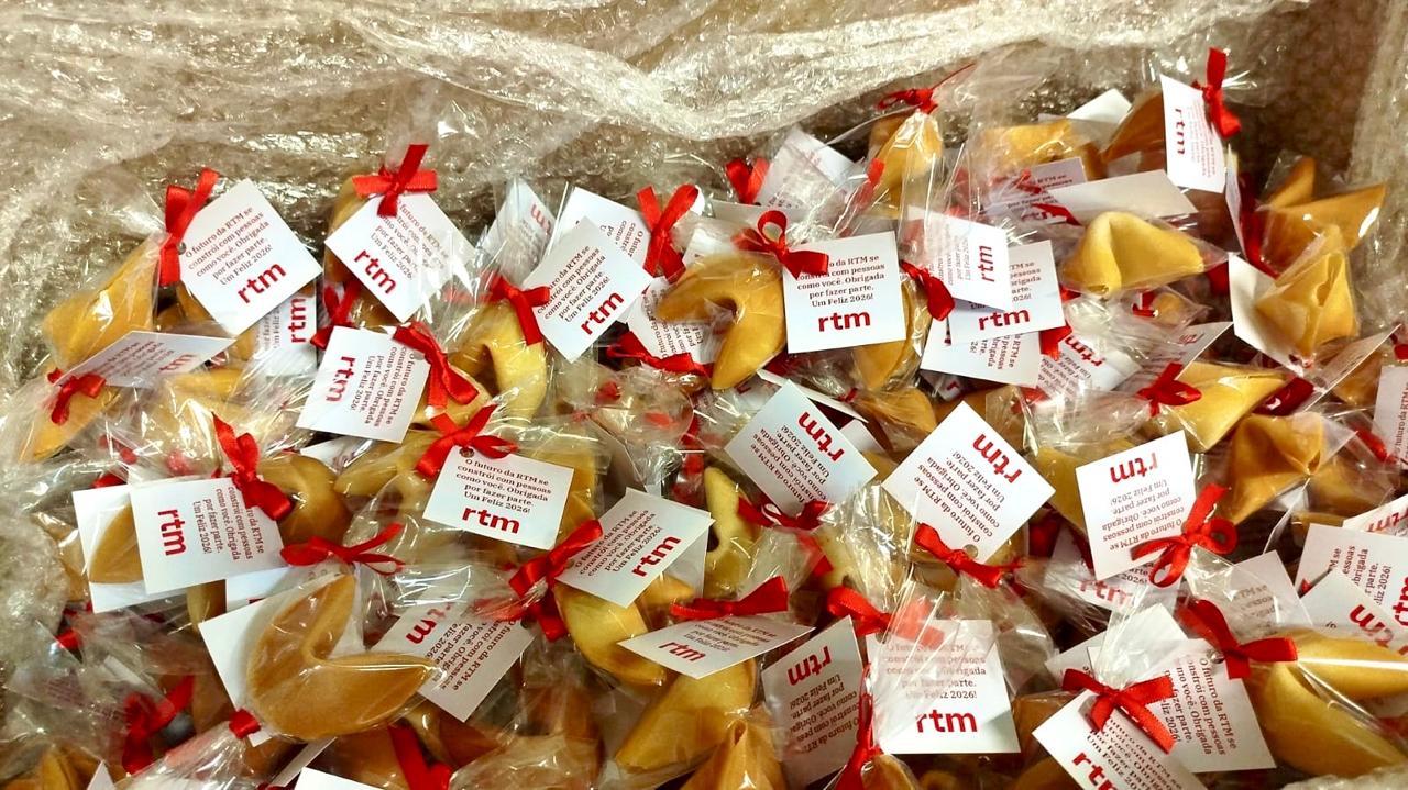 Biscoitos da sorte personalizados para RTM